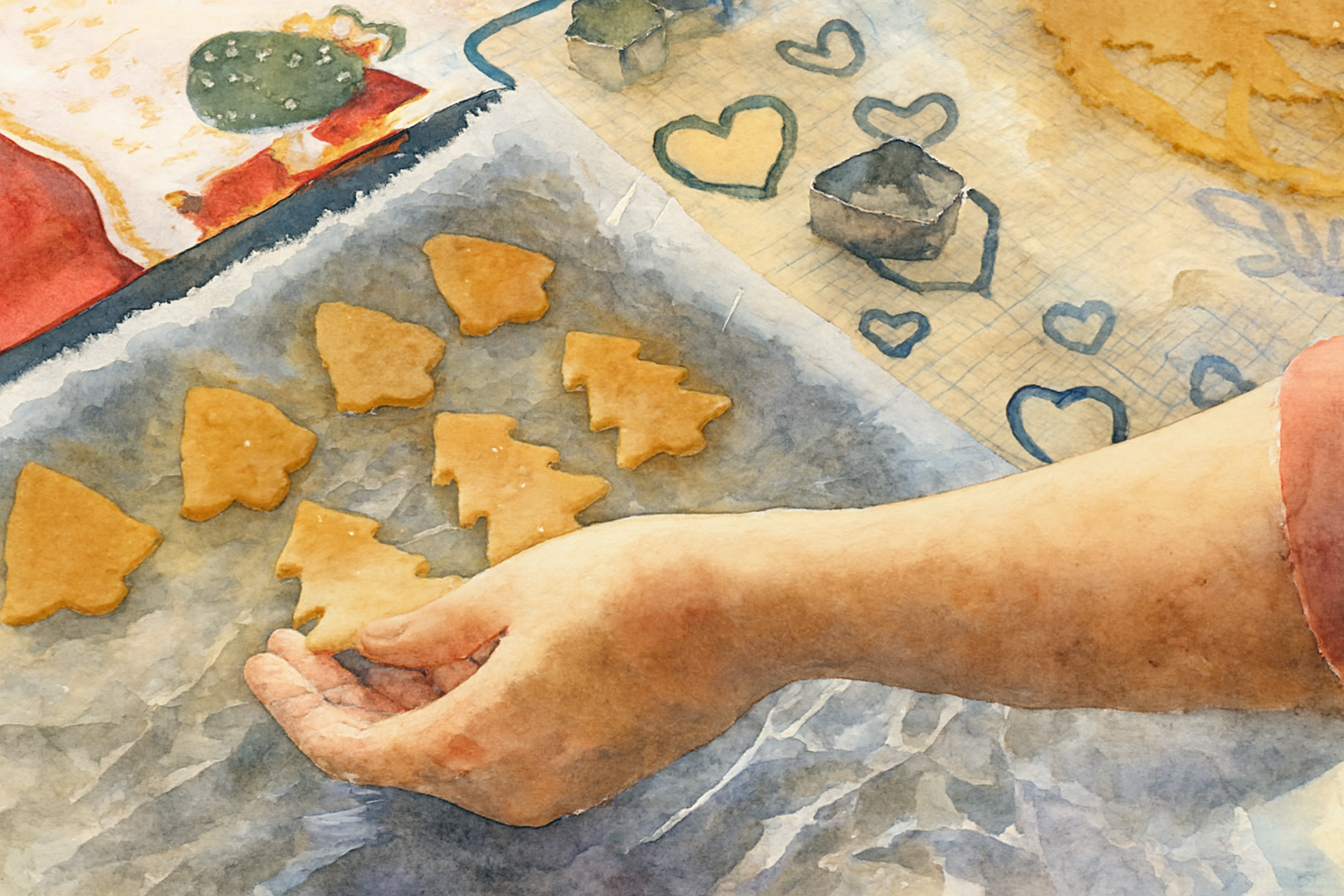 Aprenda a criar bolachas de Natal simples e deliciosas, receita para criar bolachas amanteigadas perfeitas para oferecer