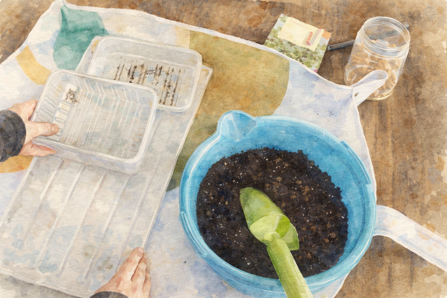 Saiba quais os acessórios que utilizados para semear no interior de casa reutilizados sustentáveis e económicos