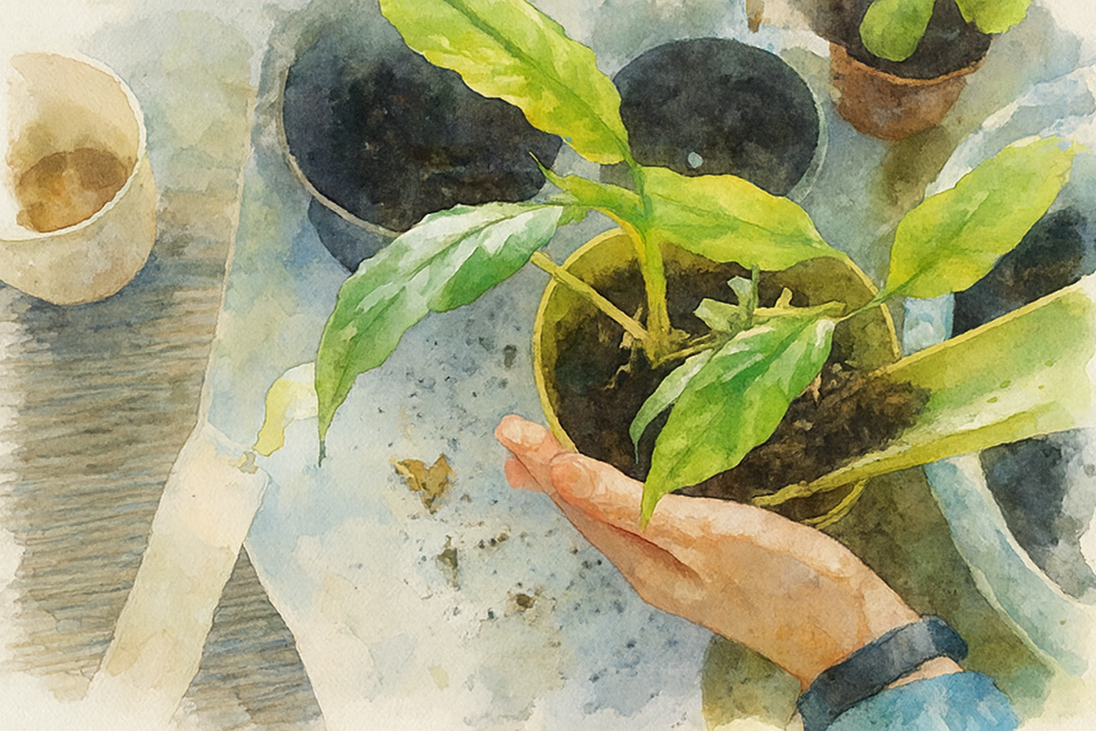 Dicas para cuidar de plantas de interior nas estações frias, dicas sobre organização vasos tapetes de plantação transplante substrato e limpeza 