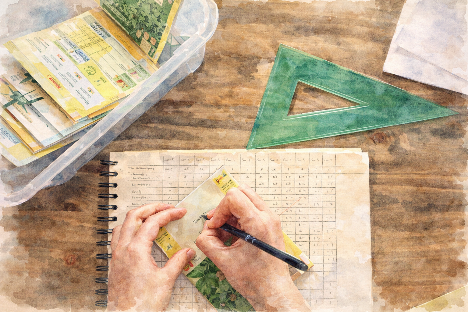 Aprenda a criar um plano de sementeira simples e organize a sua sementeira para cultivos variados e produtivos neste novo ano