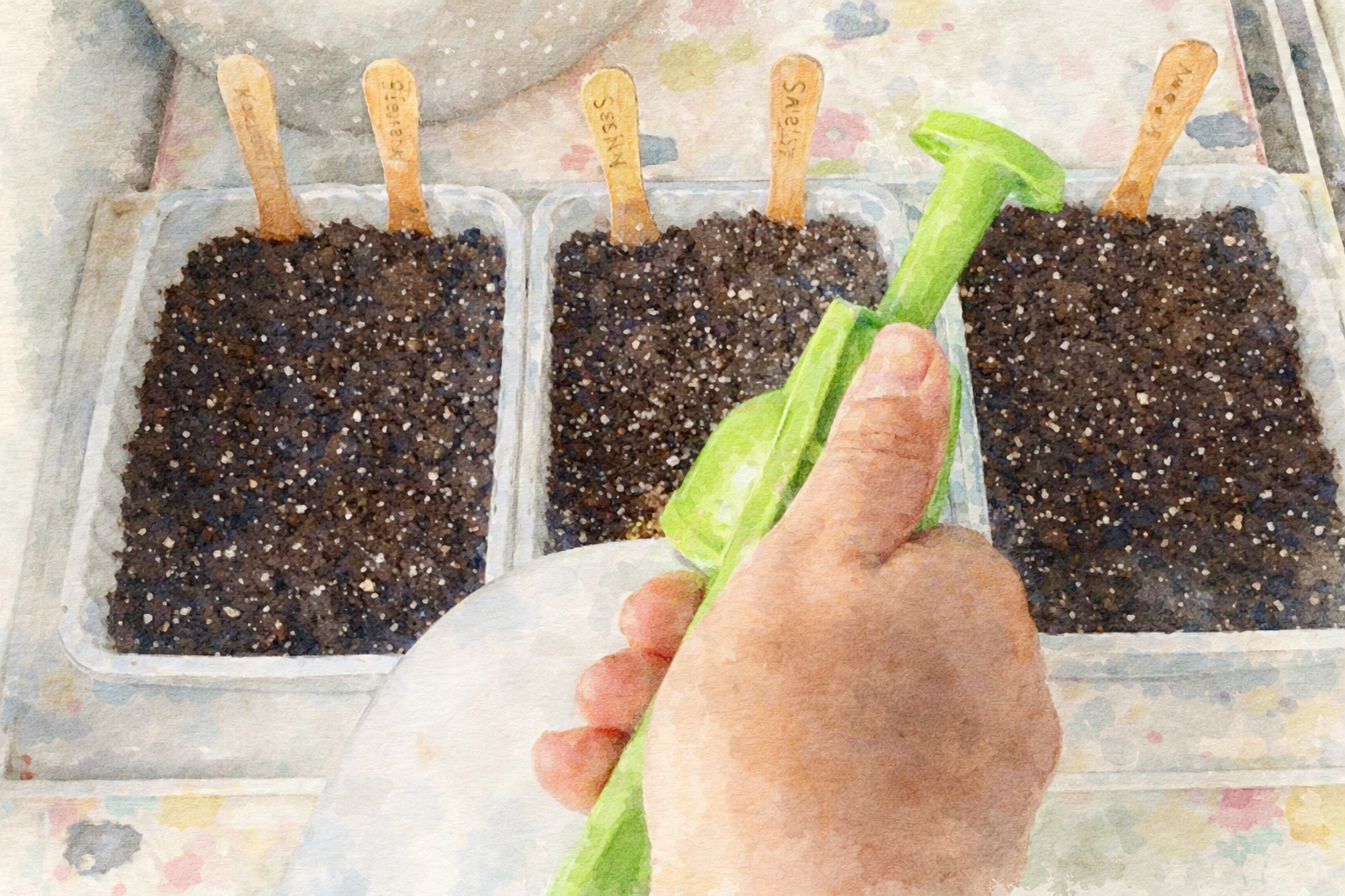 Aprenda a regar a sua sementeira para que as sementes germinem com eficácia 